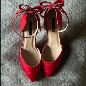 Red Heels-size 10-New condition.